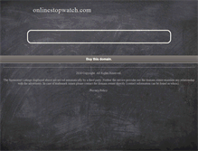 Tablet Screenshot of onlinestopwatch.com